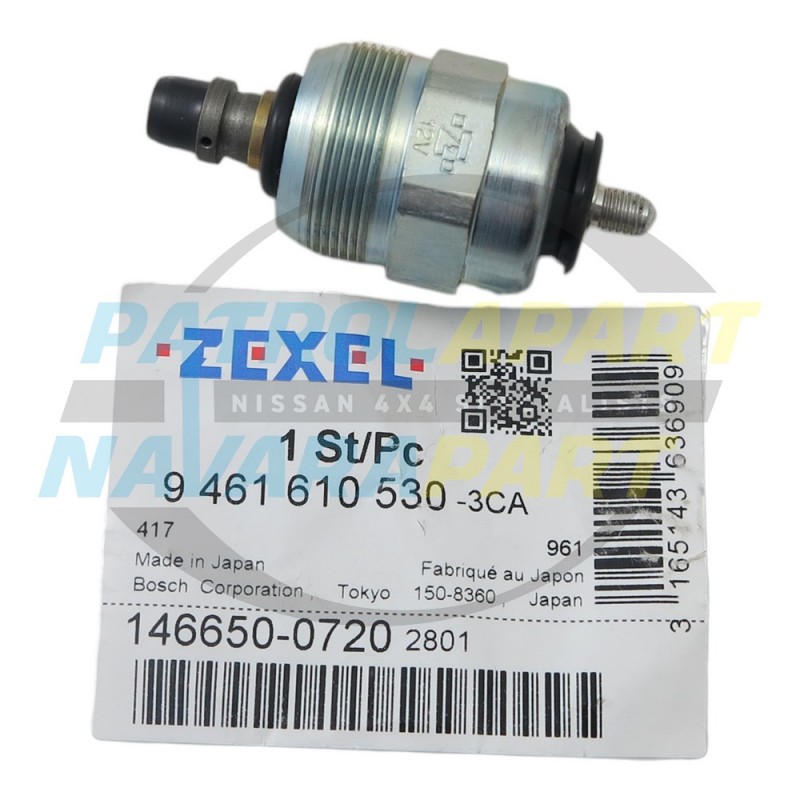 Zexel Injector Pump Fuel Stop Solenoid for Nissan Patrol GQ GU TD42 RD28 Cut Off 12V