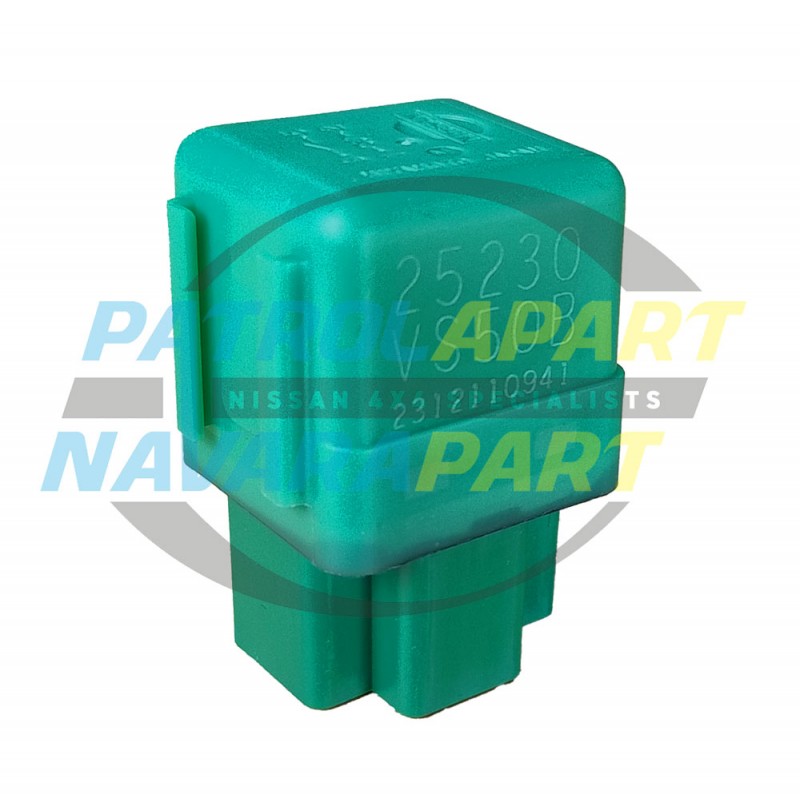 Genuine Nissan Green 4 Pin Relay For GQ Y60 & GU Y61 Patrol